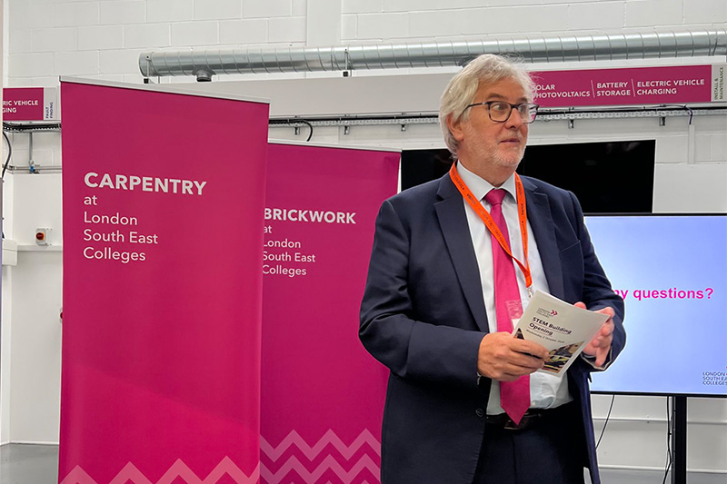 Clive Efford MP opening new STEM building